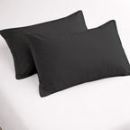100% Cotton Feel Bedsheets 400 TC for Double Bed King Size (108 x108 Inch) with 2 Large Size Pillow Covers | Soft & Breathable | Wrinkle-Free | Premium Plain D.Grey Bedsheet