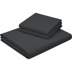 100% Cotton Feel Bedsheets 400 TC for Double Bed King Size (108 x108 Inch) with 2 Large Size Pillow Covers | Soft & Breathable | Wrinkle-Free | Premium Plain D.Grey Bedsheet