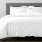 White Satin Plain Duvet Cover | Luxurious Soft &amp; Elegant Bedding