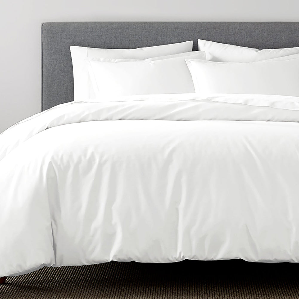 White Satin Plain Duvet Cover | Luxurious Soft &amp; Elegant Bedding