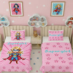 Kids Cartoon Print Reversible Dohar Soft Cotton Baby Blanket, 2-in-1 Double Sided Design, Lightweight Summer / AC Cotton Blanket for Babies, Toddlers & Kids | Breathable Blanket | 52"x73" Inches
