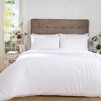 White Satin Plain Duvet Cover | Luxurious Soft &amp; Elegant Bedding