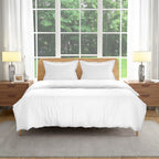 White Satin Plain Duvet Cover | Luxurious Soft &amp; Elegant Bedding