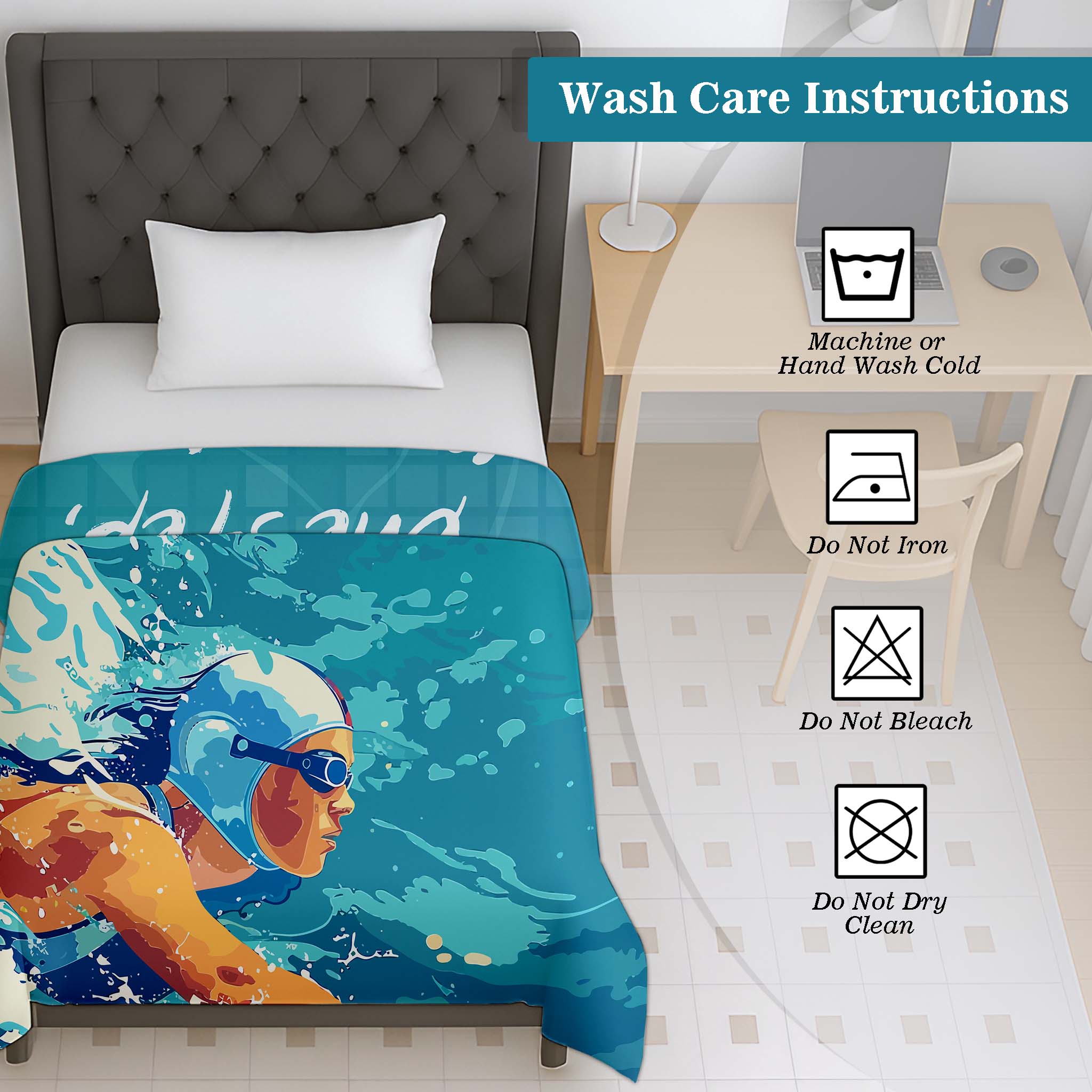 100% Cotton Printed AC Dohar Twin Size 145 x 215 cm | Soft Lightweight Summer Blanket for AC Room | Breathable All Season Cotton Quilt