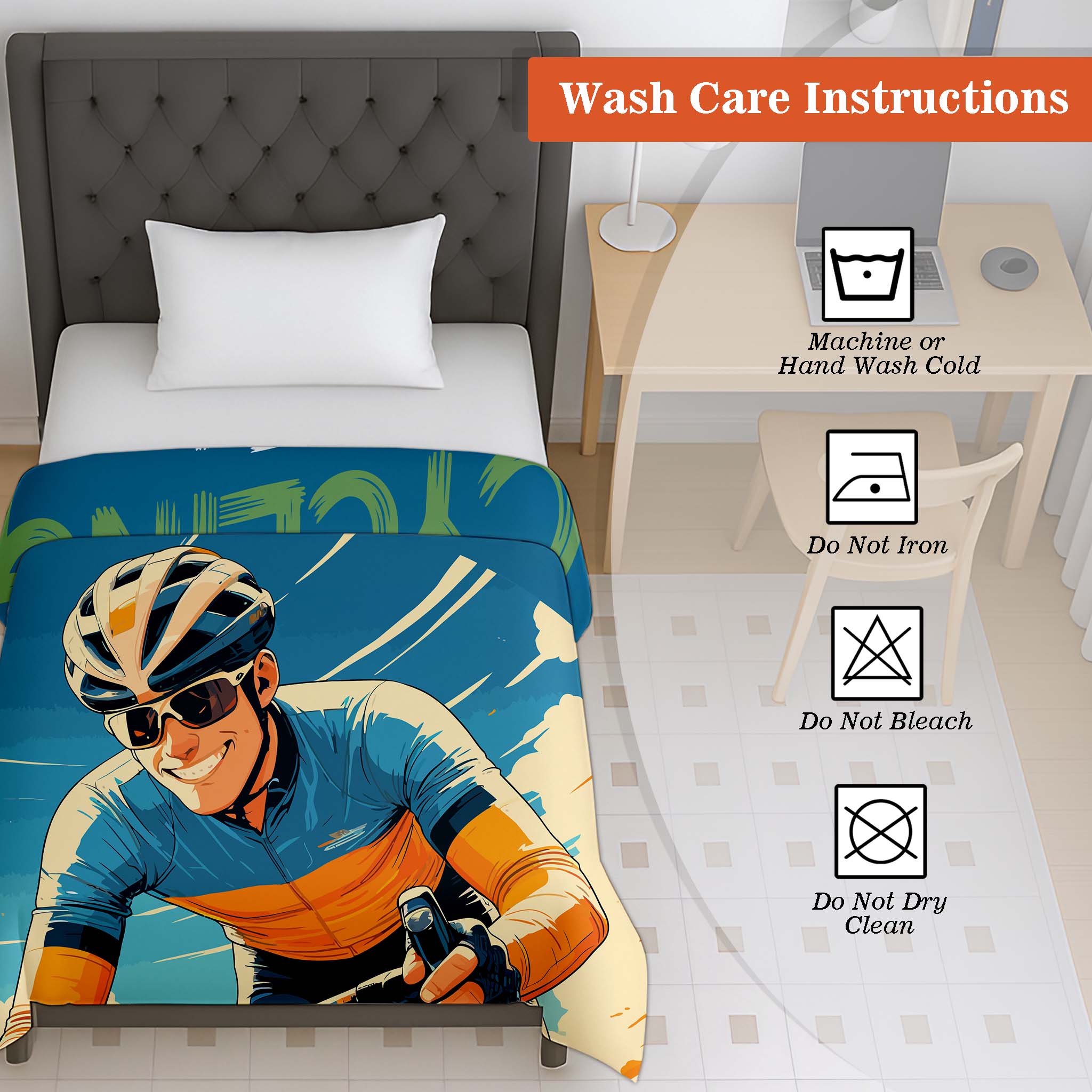 100% Cotton Printed AC Dohar Twin Size 145 x 215 cm | Soft Lightweight Summer Blanket for AC Room | Breathable All Season Cotton Quilt