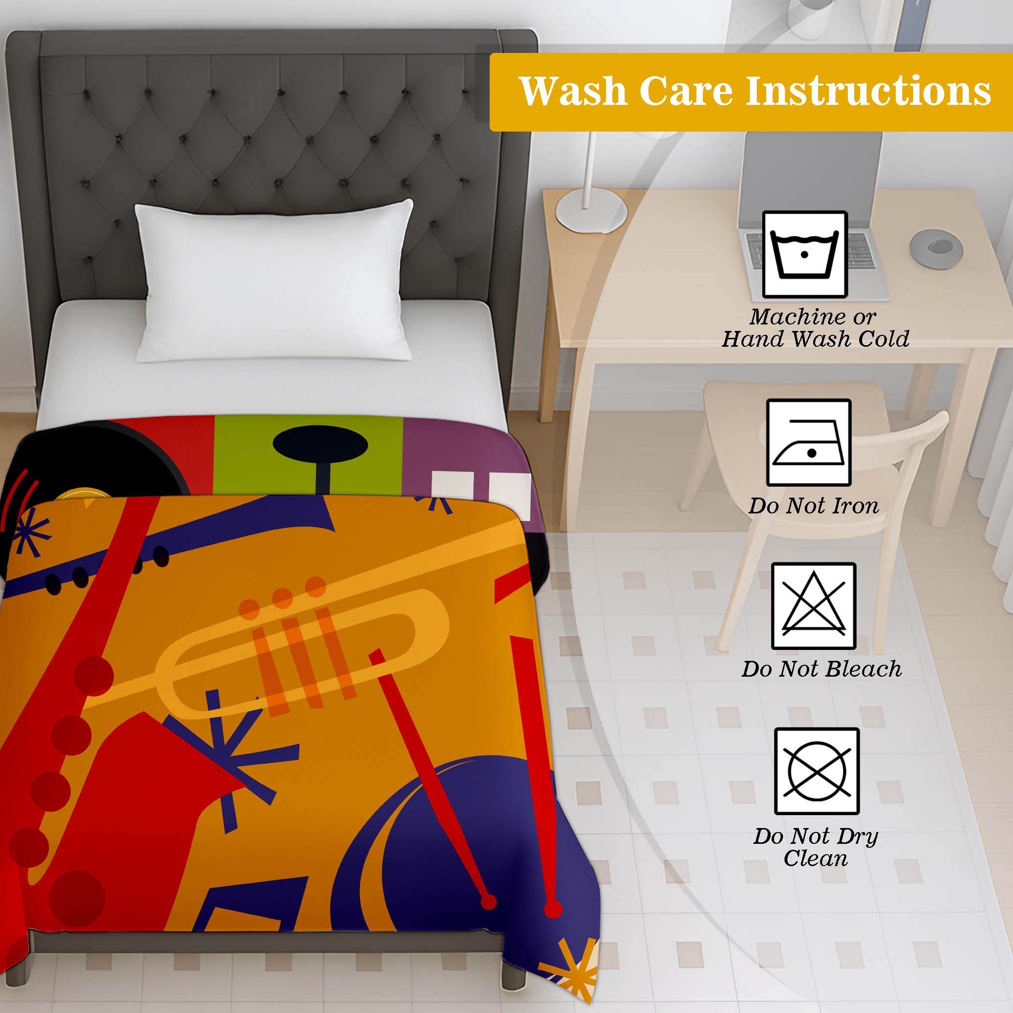 100% Cotton Printed AC Dohar Twin Size 145 x 215 cm | Soft Lightweight Summer Blanket for AC Room | Breathable All Season Cotton Quilt