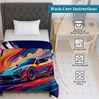 100% Cotton Printed AC Dohar Twin Size 145 x 215 cm | Soft Lightweight Summer Blanket for AC Room | Breathable All Season Cotton Quilt