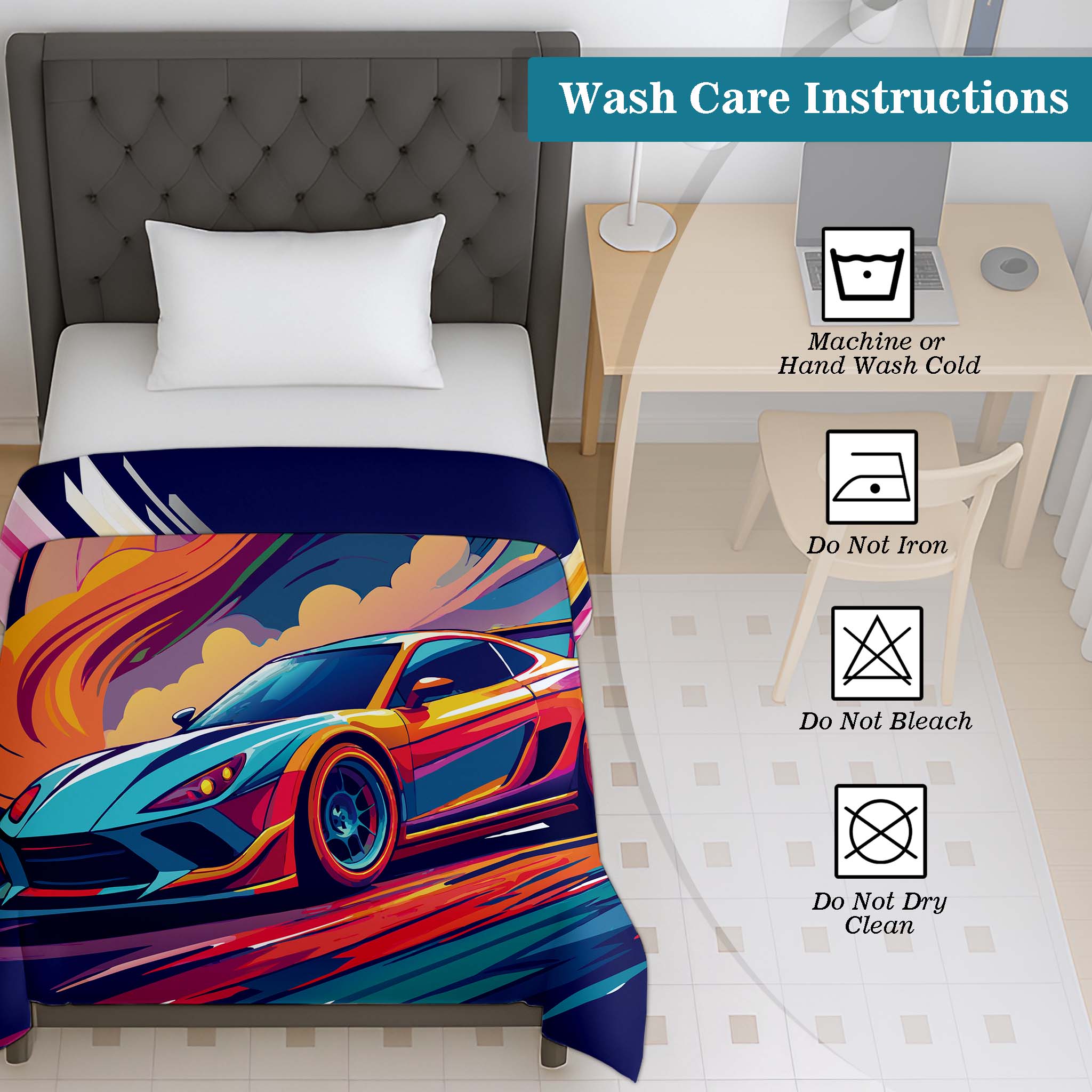 100% Cotton Printed AC Dohar Twin Size 145 x 215 cm | Soft Lightweight Summer Blanket for AC Room | Breathable All Season Cotton Quilt