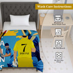 100% Cotton Printed AC Dohar Twin Size 145 x 215 cm | Soft Lightweight Summer Blanket for AC Room | Breathable All Season Cotton Quilt