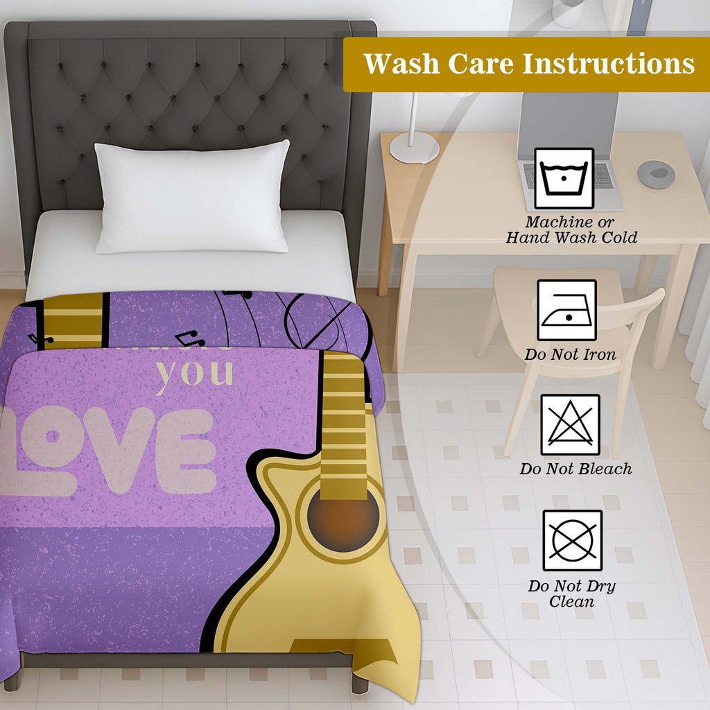 100% Cotton Printed AC Dohar Twin Size 145 x 215 cm | Soft Lightweight Summer Blanket for AC Room | Breathable All Season Cotton Quilt