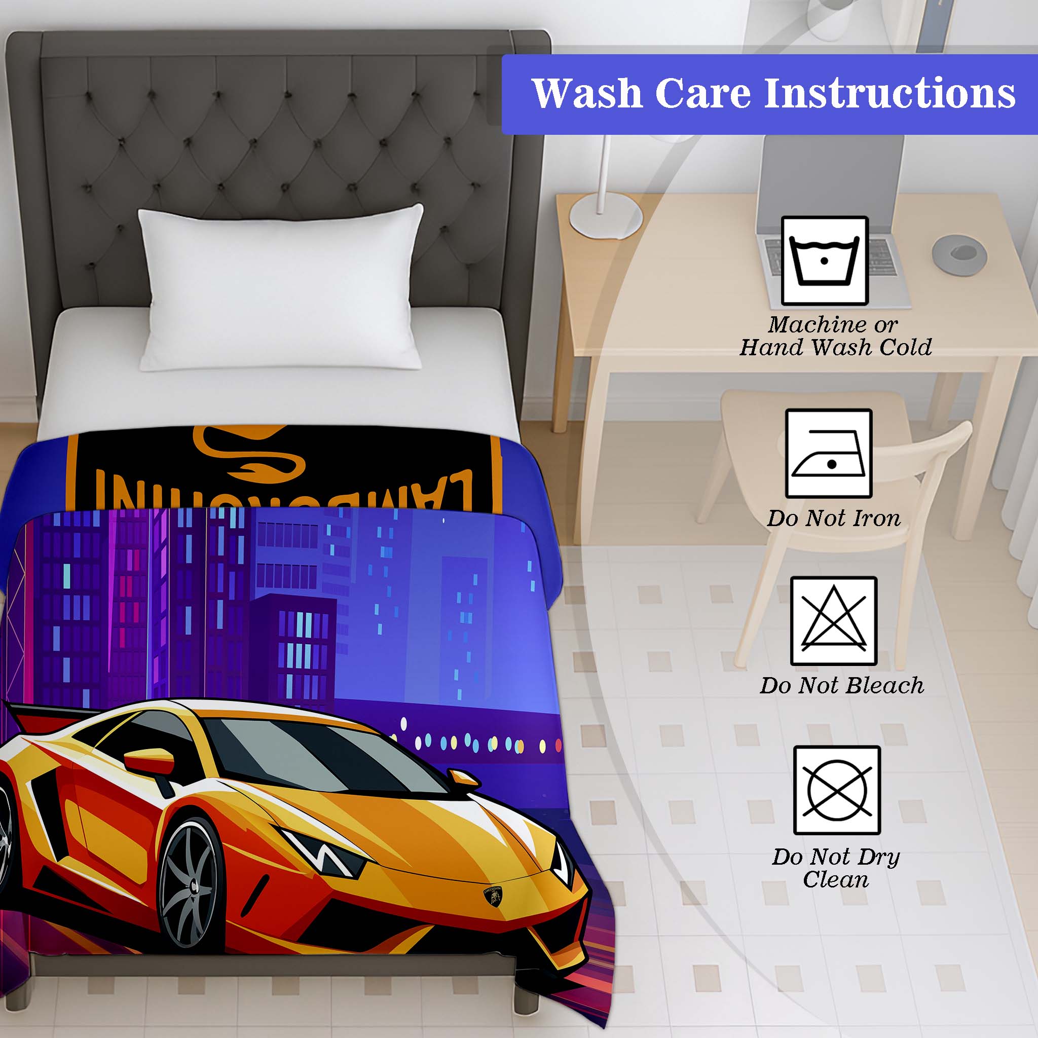 100% Cotton Printed AC Dohar Twin Size 145 x 215 cm | Soft Lightweight Summer Blanket for AC Room | Breathable All Season Cotton Quilt