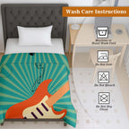 100% Cotton Printed AC Dohar Twin Size 145 x 215 cm | Soft Lightweight Summer Blanket for AC Room | Breathable All Season Cotton Quilt