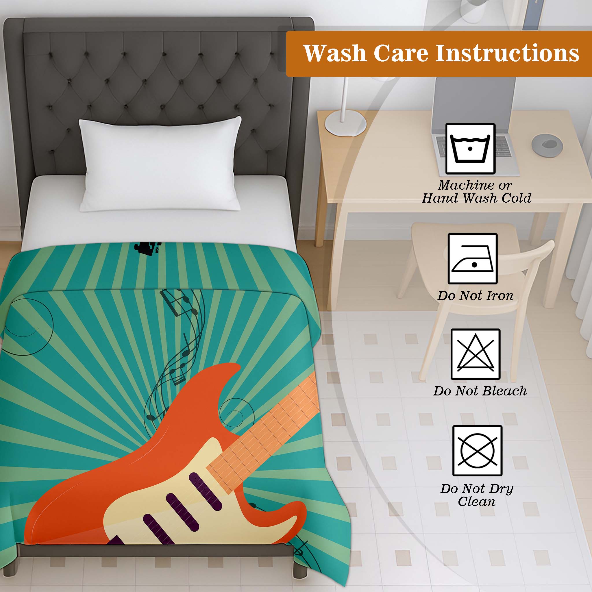 100% Cotton Printed AC Dohar Twin Size 145 x 215 cm | Soft Lightweight Summer Blanket for AC Room | Breathable All Season Cotton Quilt