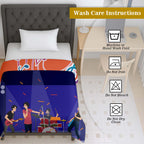 100% Cotton Printed AC Dohar Twin Size 145 x 215 cm | Soft Lightweight Summer Blanket for AC Room | Breathable All Season Cotton Quilt