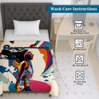 100% Cotton Printed AC Dohar Twin Size 145 x 215 cm | Soft Lightweight Summer Blanket for AC Room | Breathable All Season Cotton Quilt
