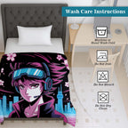 100% Cotton Printed AC Dohar Twin Size 145 x 215 cm | Soft Lightweight Summer Blanket for AC Room | Breathable All Season Cotton Quilt