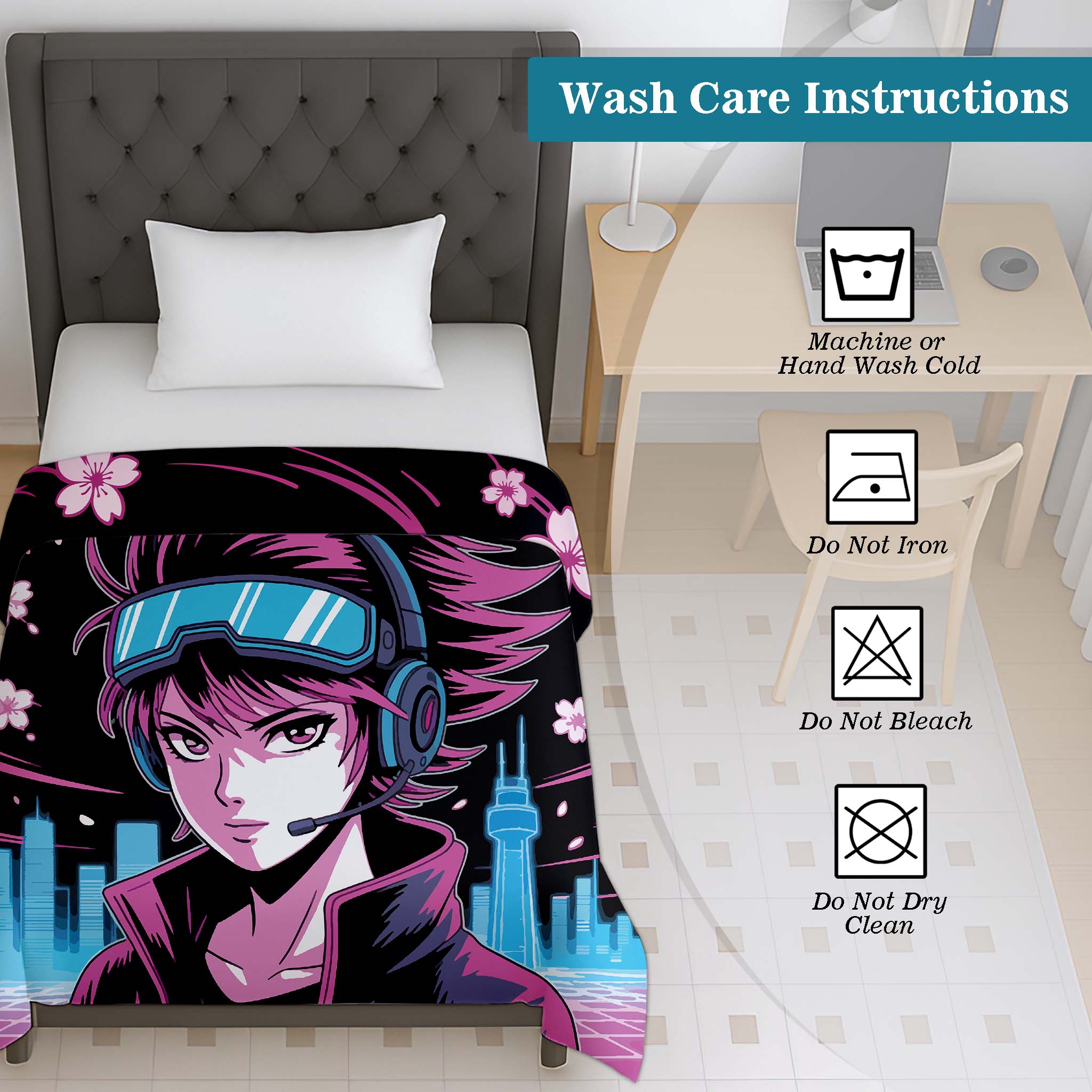 100% Cotton Printed AC Dohar Twin Size 145 x 215 cm | Soft Lightweight Summer Blanket for AC Room | Breathable All Season Cotton Quilt