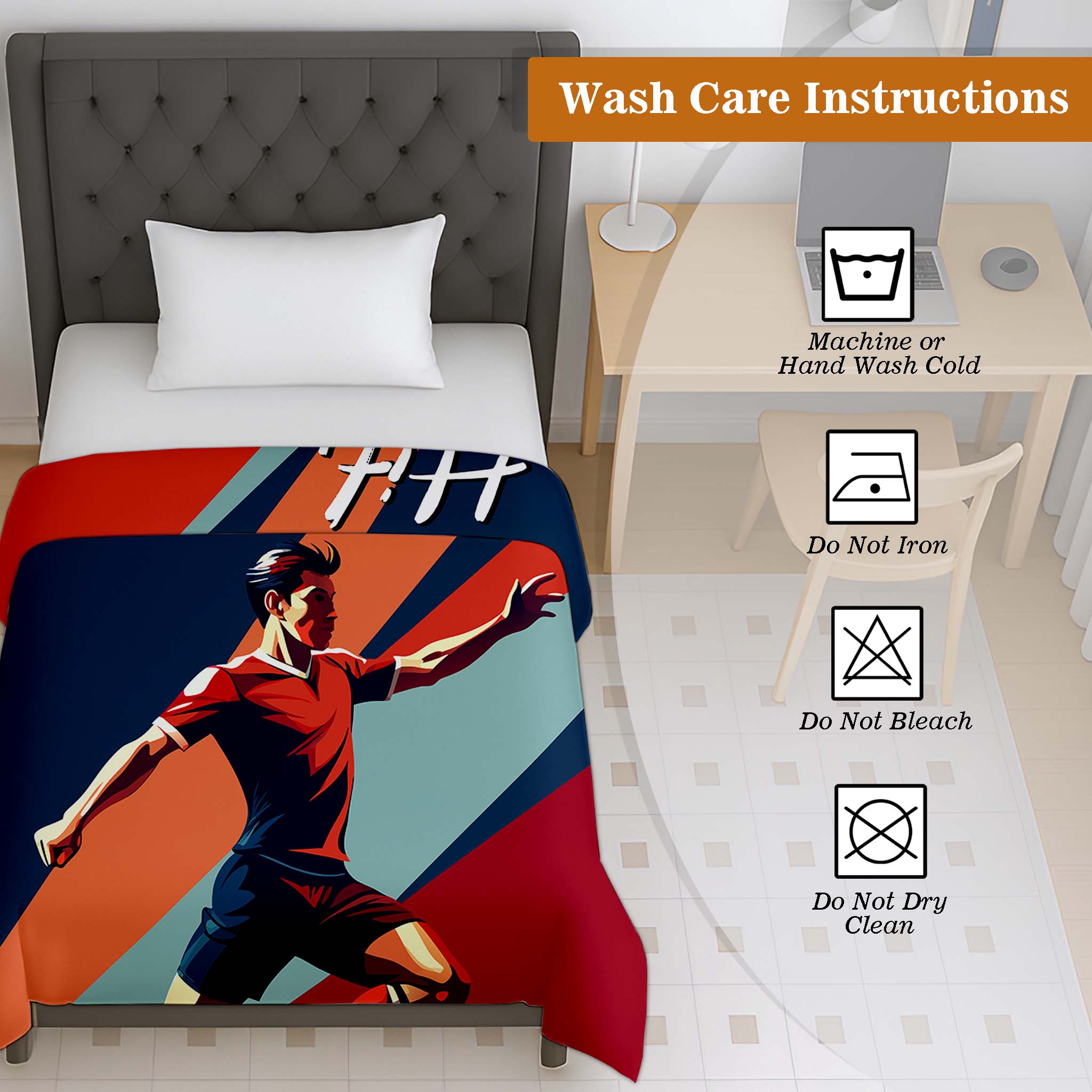 100% Cotton Printed AC Dohar Twin Size 145 x 215 cm | Soft Lightweight Summer Blanket for AC Room | Breathable All Season Cotton Quilt
