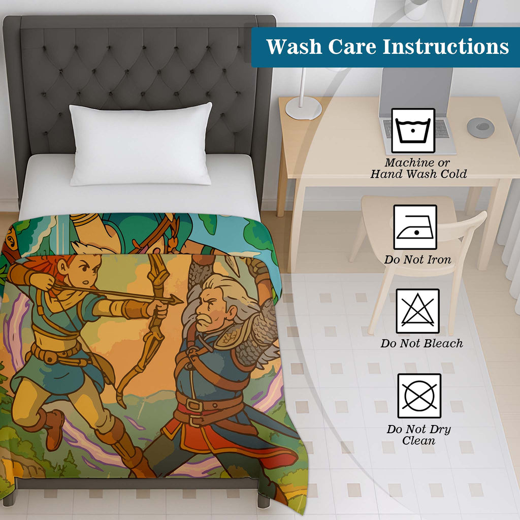 100% Cotton Printed AC Dohar Twin Size 145 x 215 cm | Soft Lightweight Summer Blanket for AC Room | Breathable All Season Cotton Quilt