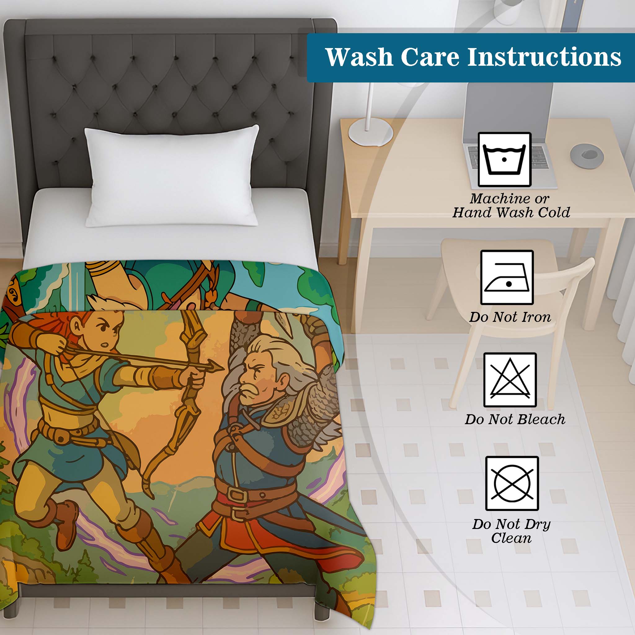 100% Cotton Printed AC Dohar Twin Size 145 x 215 cm | Soft Lightweight Summer Blanket for AC Room | Breathable All Season Cotton Quilt