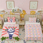 Kids Cartoon Print Reversible Dohar Soft Cotton Baby Blanket, 2-in-1 Double Sided Design, Lightweight Summer / AC Cotton Blanket for Babies, Toddlers & Kids | Breathable Blanket | 52"x73" Inches