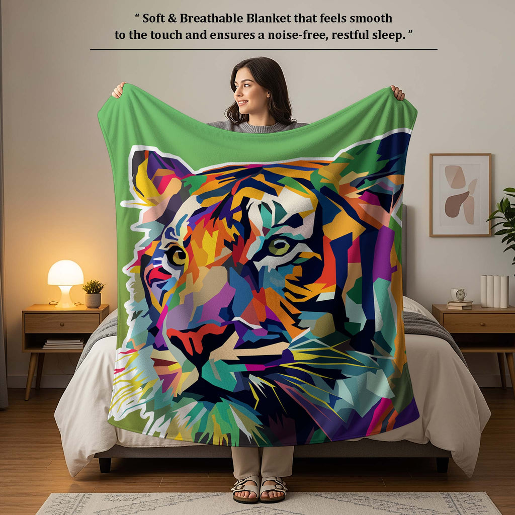 100% Cotton Printed AC Dohar Twin Size 145 x 215 cm | Soft Lightweight Summer Blanket for AC Room | Breathable All Season Cotton Quilt