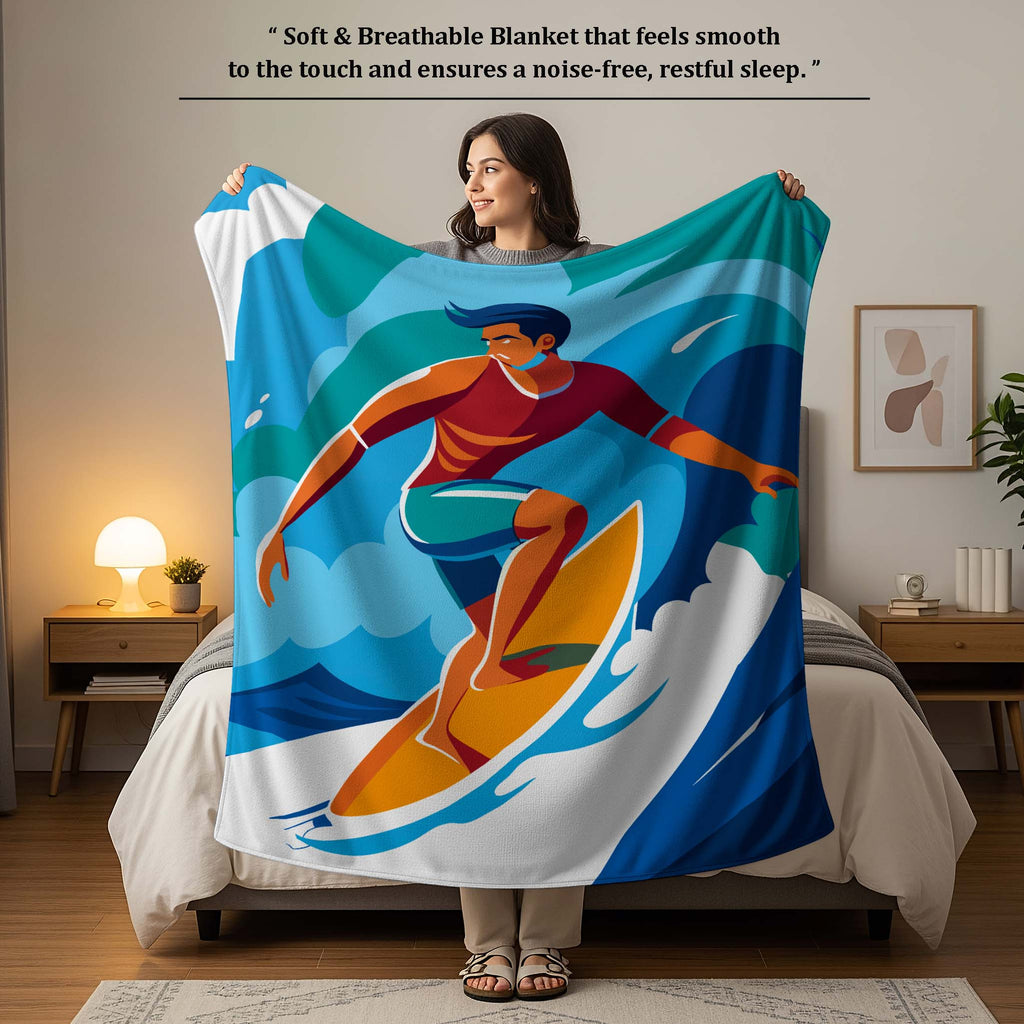 100% Cotton Printed AC Dohar Twin Size 145 x 215 cm | Soft Lightweight Summer Blanket for AC Room | Breathable All Season Cotton Quilt