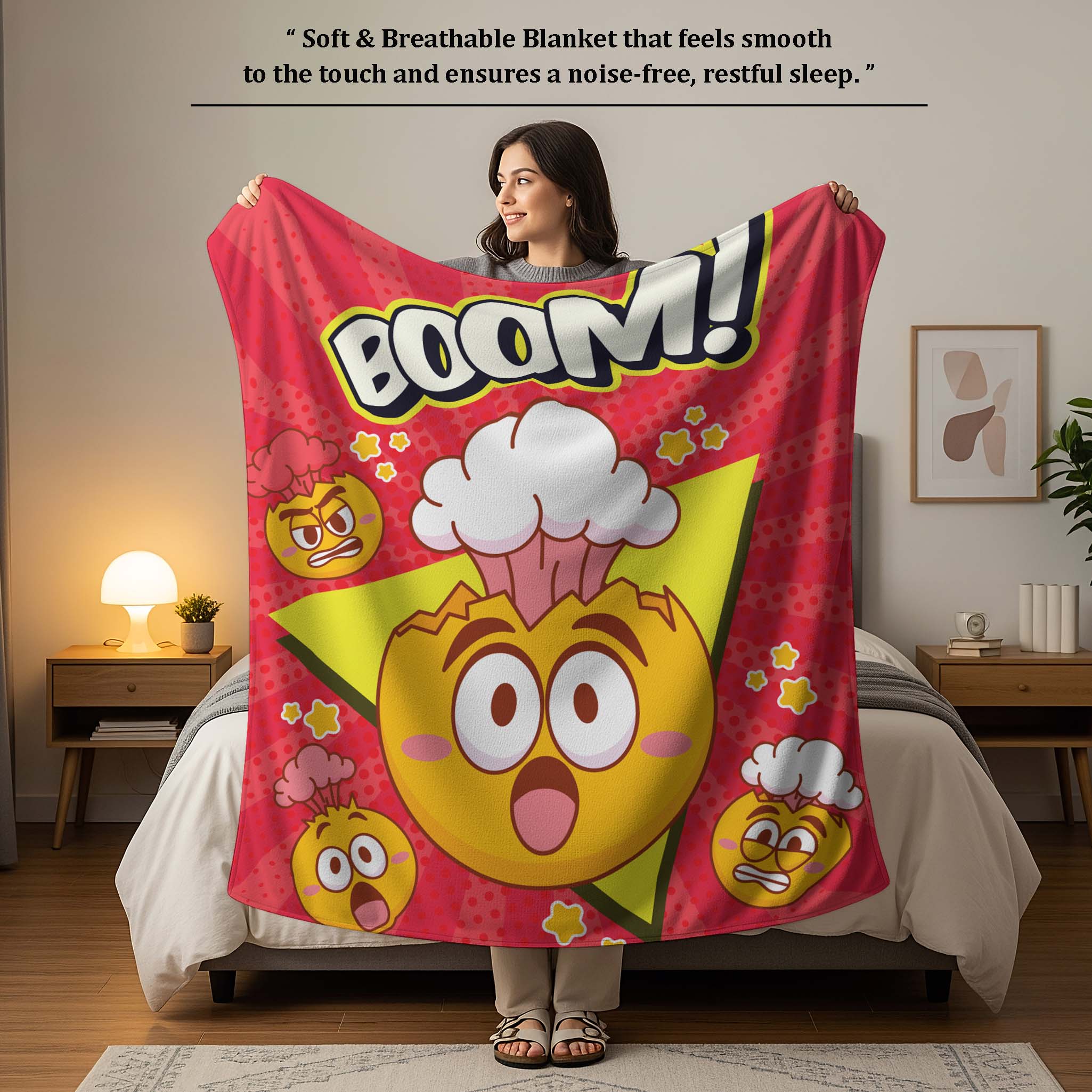 100% Cotton Printed AC Dohar Twin Size 145 x 215 cm | Soft Lightweight Summer Blanket for AC Room | Breathable All Season Cotton Quilt