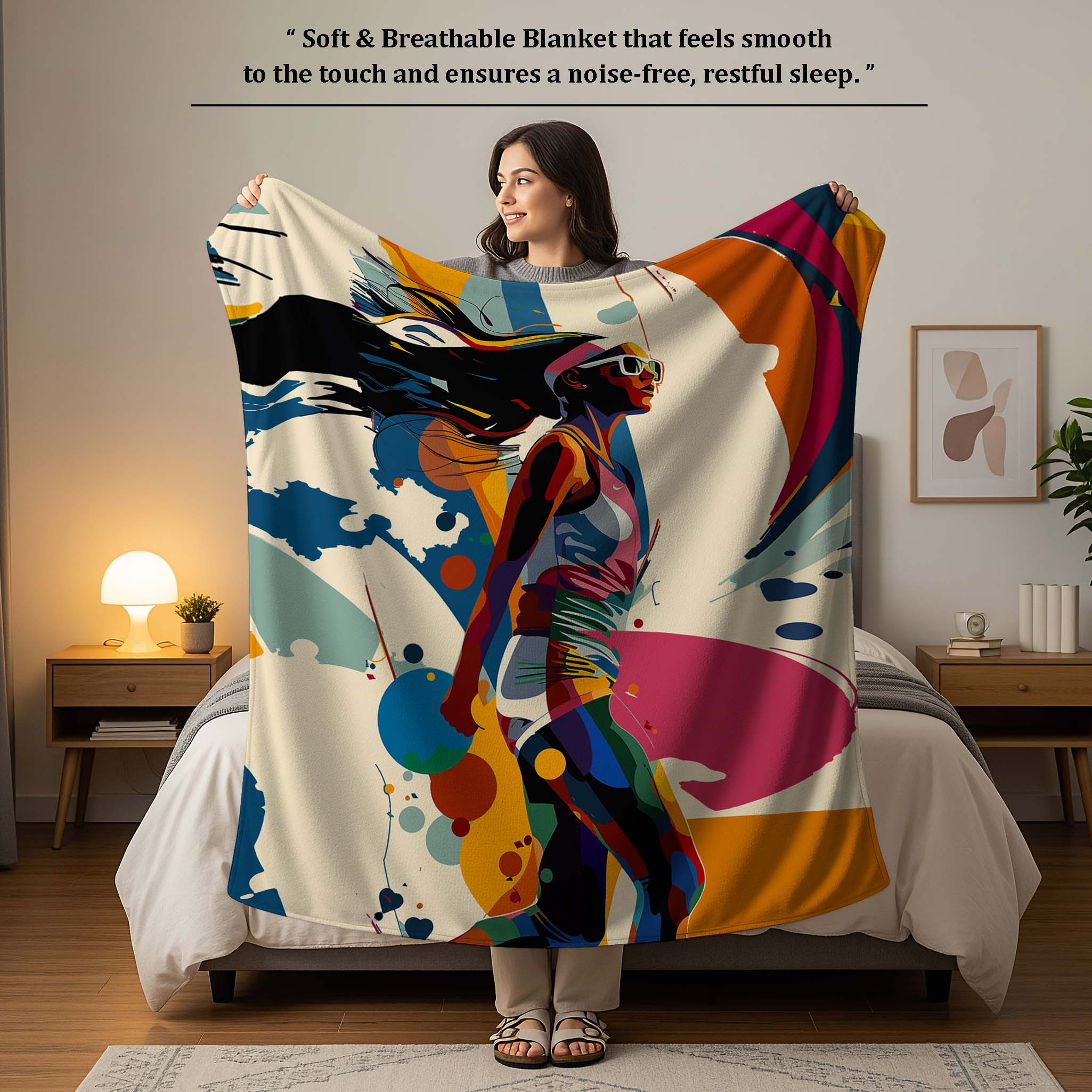 100% Cotton Printed AC Dohar Twin Size 145 x 215 cm | Soft Lightweight Summer Blanket for AC Room | Breathable All Season Cotton Quilt
