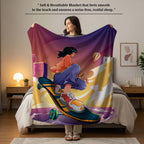 100% Cotton Printed AC Dohar Twin Size 145 x 215 cm | Soft Lightweight Summer Blanket for AC Room | Breathable All Season Cotton Quilt