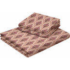 Raymond 100% Cotton Feel Bedsheets 200 TC for Double Bed King Size (108 x108 Inch) with 2 Large Size Pillow Covers | Soft and Breathable | Wrinkle-Free | Premium Printed Design Royal Maroon