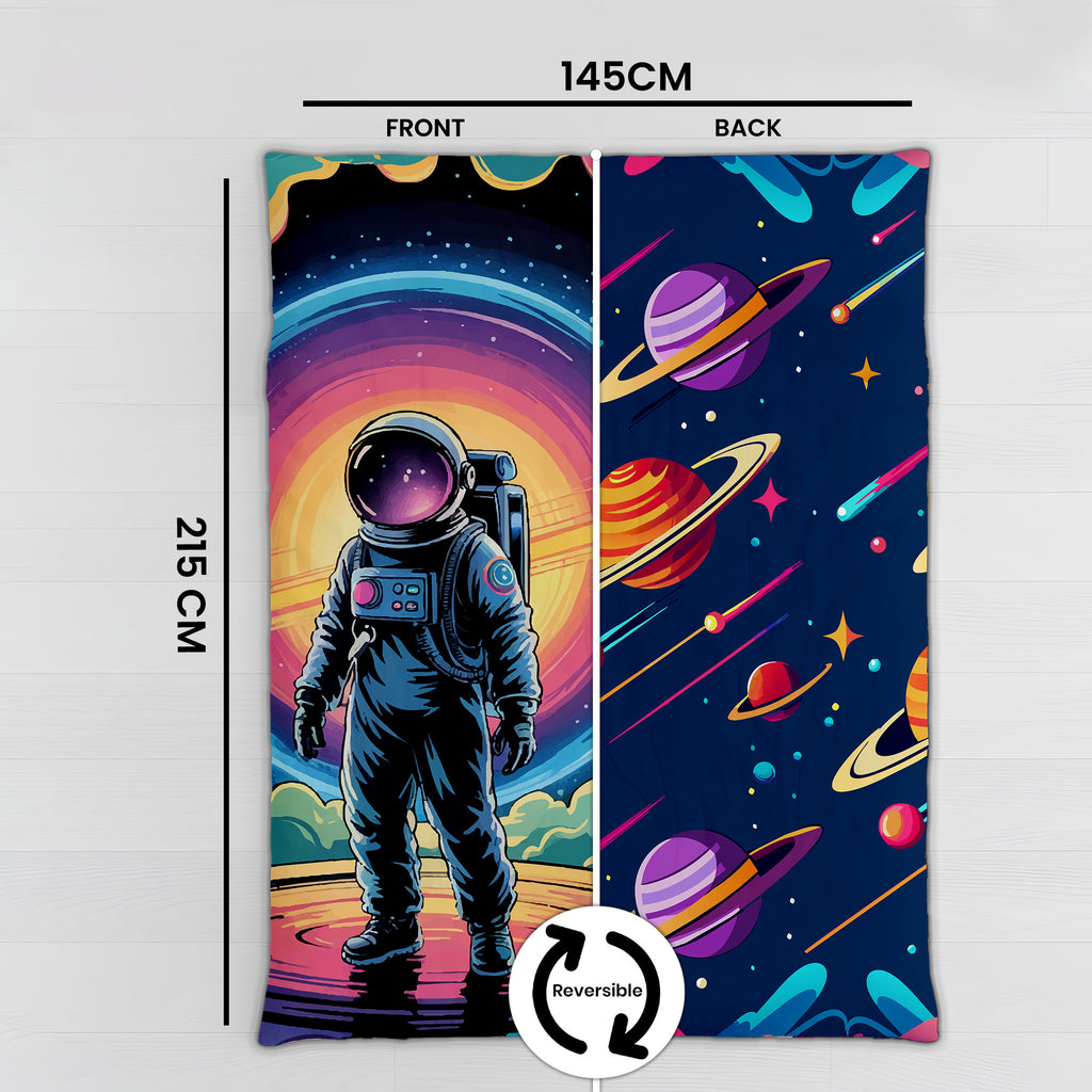 100% Cotton Printed AC Dohar Twin Size 145 x 215 cm | Soft Lightweight Summer Blanket for AC Room | Breathable All Season Cotton Quilt