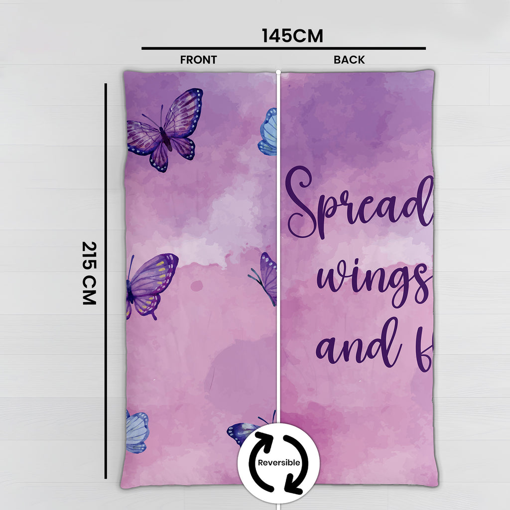 100% Cotton Printed AC Dohar Twin Size 145 x 215 cm | Soft Lightweight Summer Blanket for AC Room | Breathable All Season Cotton Quilt