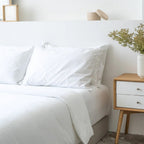 White Satin Plain Flat Bedsheet | Soft, Smooth &amp; Luxury Bedding