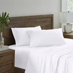 White Satin Plain Flat Bedsheet | Soft, Smooth &amp; Luxury Bedding