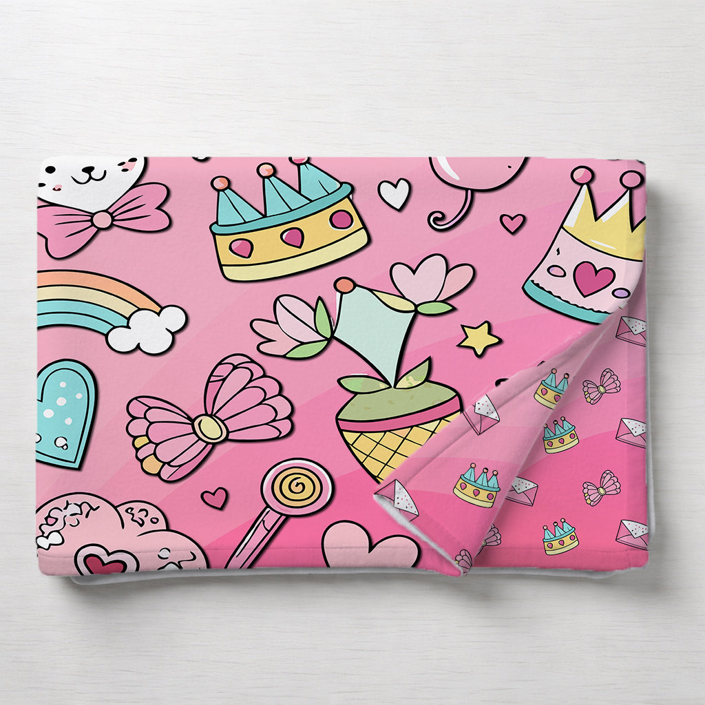 Kids Cartoon Print Reversible Dohar Soft Cotton Baby Blanket, 2-in-1 Double Sided Design, Lightweight Summer / AC Cotton Blanket for Babies, Toddlers & Kids | Breathable Blanket | 39"x59" Inches