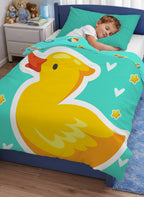 Kids Cartoon Print Reversible Dohar Soft Cotton Baby Blanket, 2-in-1 Double Sided Design, Lightweight Summer / AC Cotton Blanket for Babies, Toddlers & Kids | Breathable Blanket | 39"x59" Inches