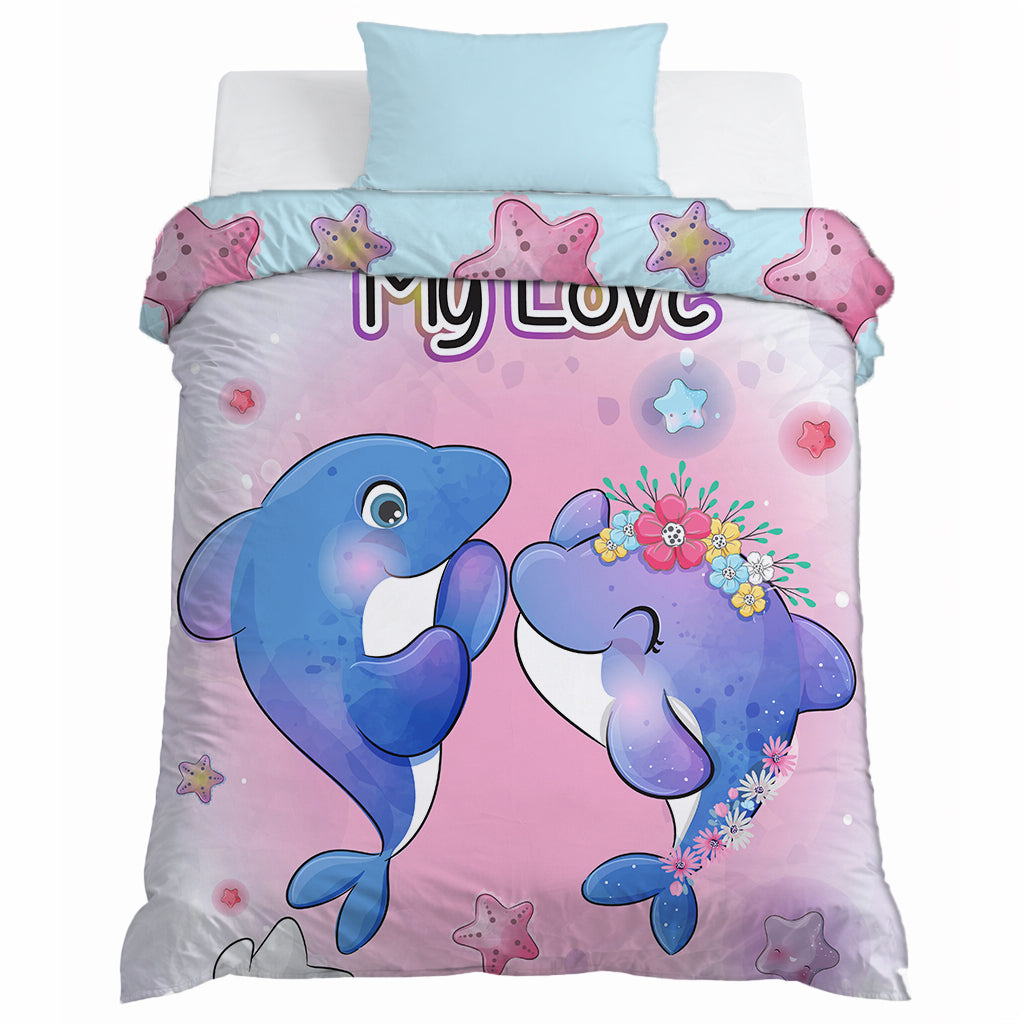 Kids Cartoon Print Reversible Dohar Soft Cotton Baby Blanket, 2-in-1 Double Sided Design, Lightweight Summer / AC Cotton Blanket for Babies, Toddlers & Kids | Breathable Blanket | 52"x73" Inches