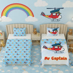 Kids Cartoon Print Reversible Dohar Soft Cotton Baby Blanket, 2-in-1 Double Sided Design, Lightweight Summer / AC Cotton Blanket for Babies, Toddlers & Kids | Breathable Blanket | 39"x59" Inches