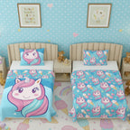 Kids Cartoon Print Reversible Dohar Soft Cotton Baby Blanket, 2-in-1 Double Sided Design, Lightweight Summer / AC Cotton Blanket for Babies, Toddlers & Kids | Breathable Blanket | 39"x59" Inches