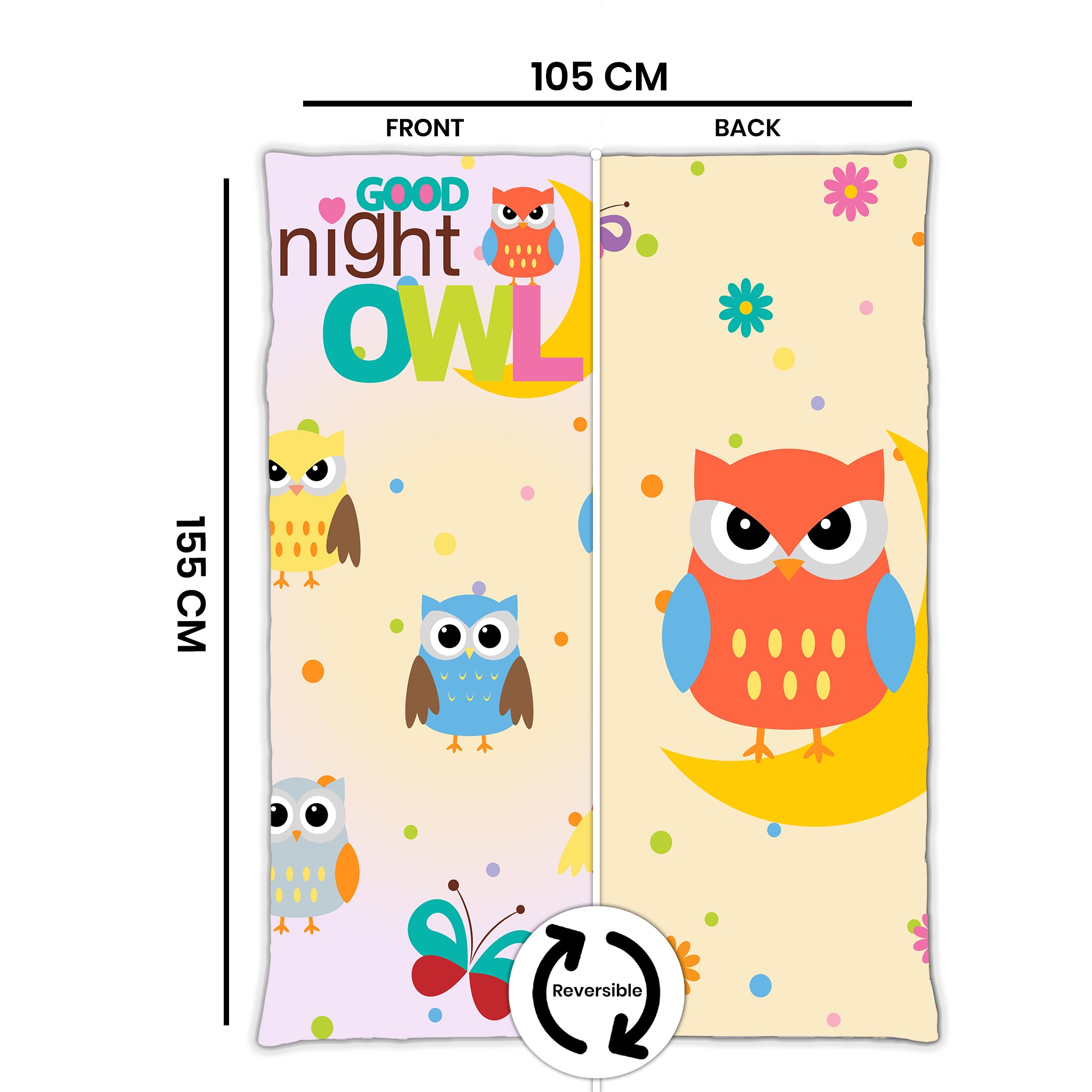 Kids Cartoon Print Reversible Dohar Soft Cotton Baby Blanket, 2-in-1 Double Sided Design, Lightweight Summer / AC Cotton Blanket for Babies, Toddlers & Kids | Breathable Blanket | 39"x59" Inches
