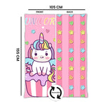 Kids Cartoon Print Reversible Dohar Soft Cotton Baby Blanket, 2-in-1 Double Sided Design, Lightweight Summer / AC Cotton Blanket for Babies, Toddlers & Kids | Breathable Blanket | 39"x59" Inches