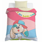 Kids Cartoon Print Reversible Dohar Soft Cotton Baby Blanket, 2-in-1 Double Sided Design, Lightweight Summer / AC Cotton Blanket for Babies, Toddlers & Kids | Breathable Blanket | 52"x73" Inches