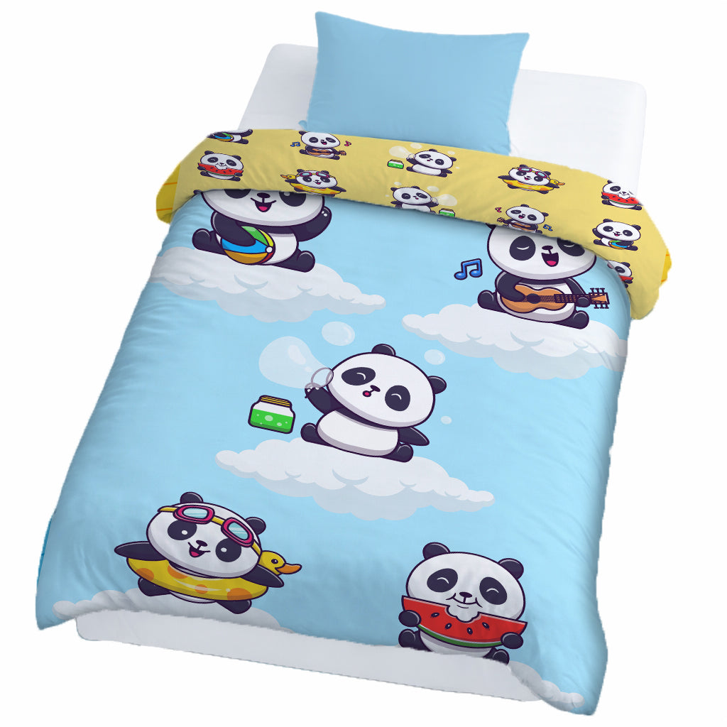Kids Cartoon Print Reversible Dohar Soft Cotton Baby Blanket, 2-in-1 Double Sided Design, Lightweight Summer / AC Cotton Blanket for Babies, Toddlers & Kids | Breathable Blanket | 39"x59" Inches