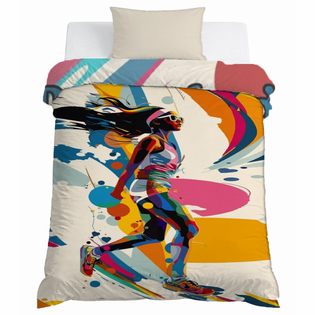 100% Cotton Printed AC Dohar Twin Size 145 x 215 cm | Soft Lightweight Summer Blanket for AC Room | Breathable All Season Cotton Quilt