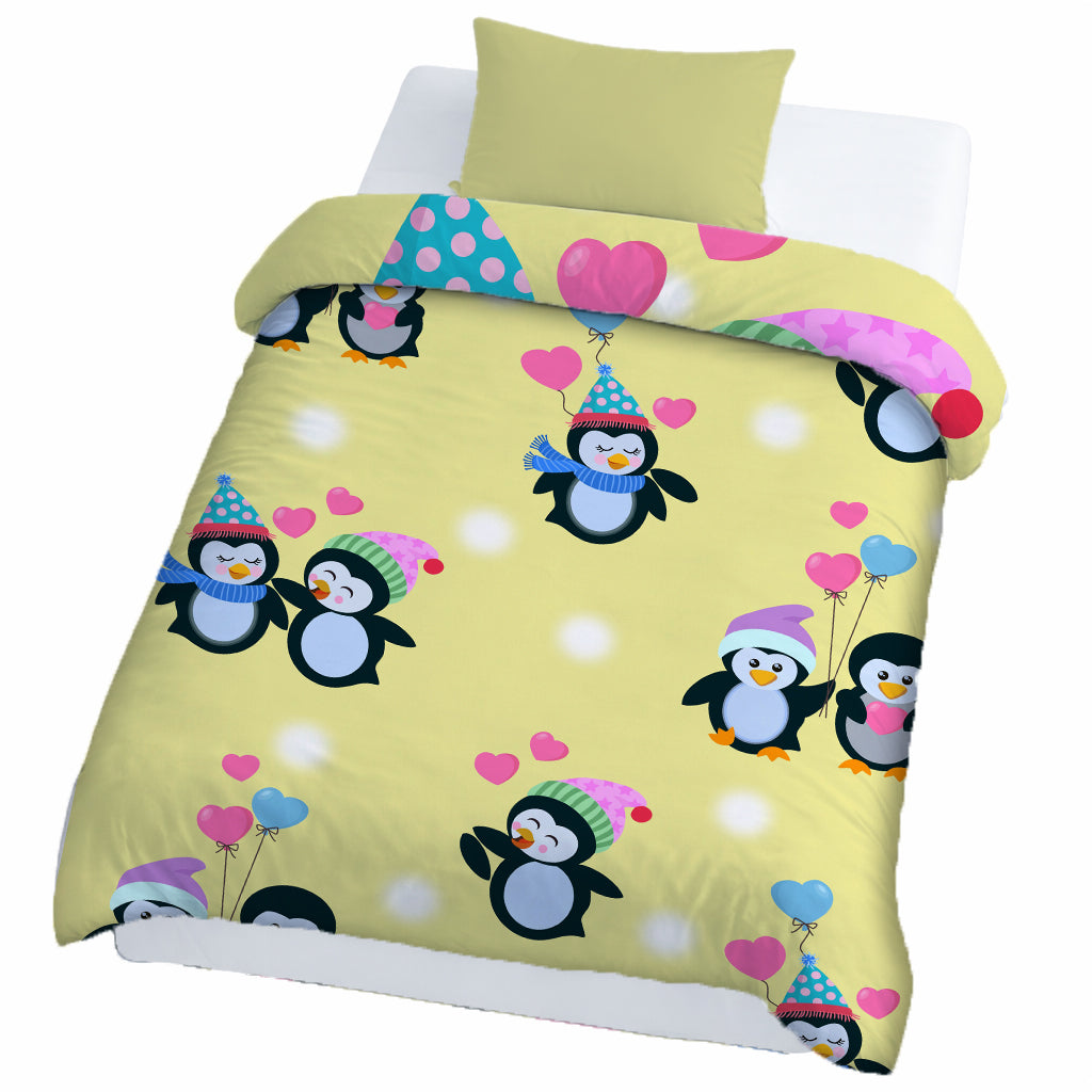 Kids Cartoon Print Reversible Dohar Soft Cotton Baby Blanket, 2-in-1 Double Sided Design, Lightweight Summer / AC Cotton Blanket for Babies, Toddlers & Kids | Breathable Blanket | 39"x59" Inches