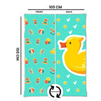 Kids Cartoon Print Reversible Dohar Soft Cotton Baby Blanket, 2-in-1 Double Sided Design, Lightweight Summer / AC Cotton Blanket for Babies, Toddlers & Kids | Breathable Blanket | 39"x59" Inches