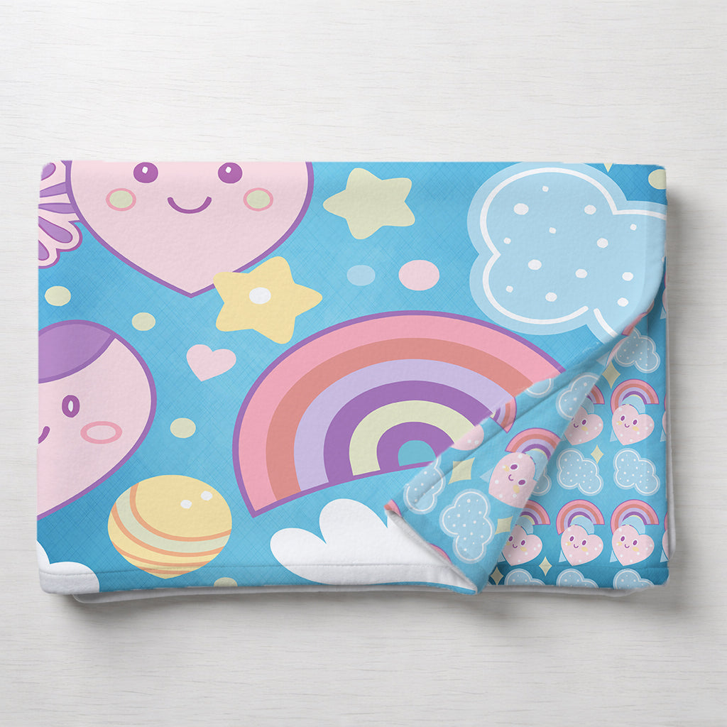 Kids Cartoon Print Reversible Dohar Soft Cotton Baby Blanket, 2-in-1 Double Sided Design, Lightweight Summer / AC Cotton Blanket for Babies, Toddlers & Kids | Breathable Blanket | 39"x59" Inches