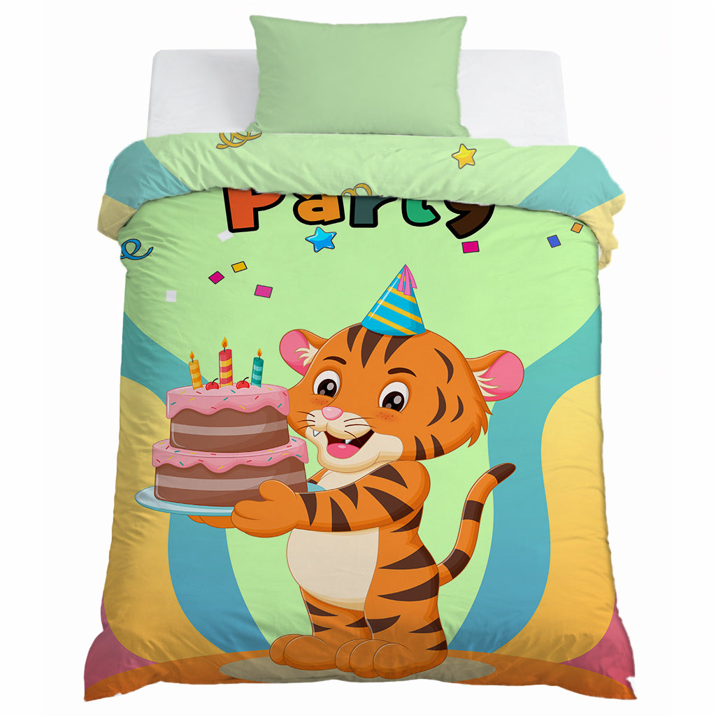 Kids Cartoon Print Reversible Dohar Soft Cotton Baby Blanket, 2-in-1 Double Sided Design, Lightweight Summer / AC Cotton Blanket for Babies, Toddlers & Kids | Breathable Blanket | 39"x59" Inches