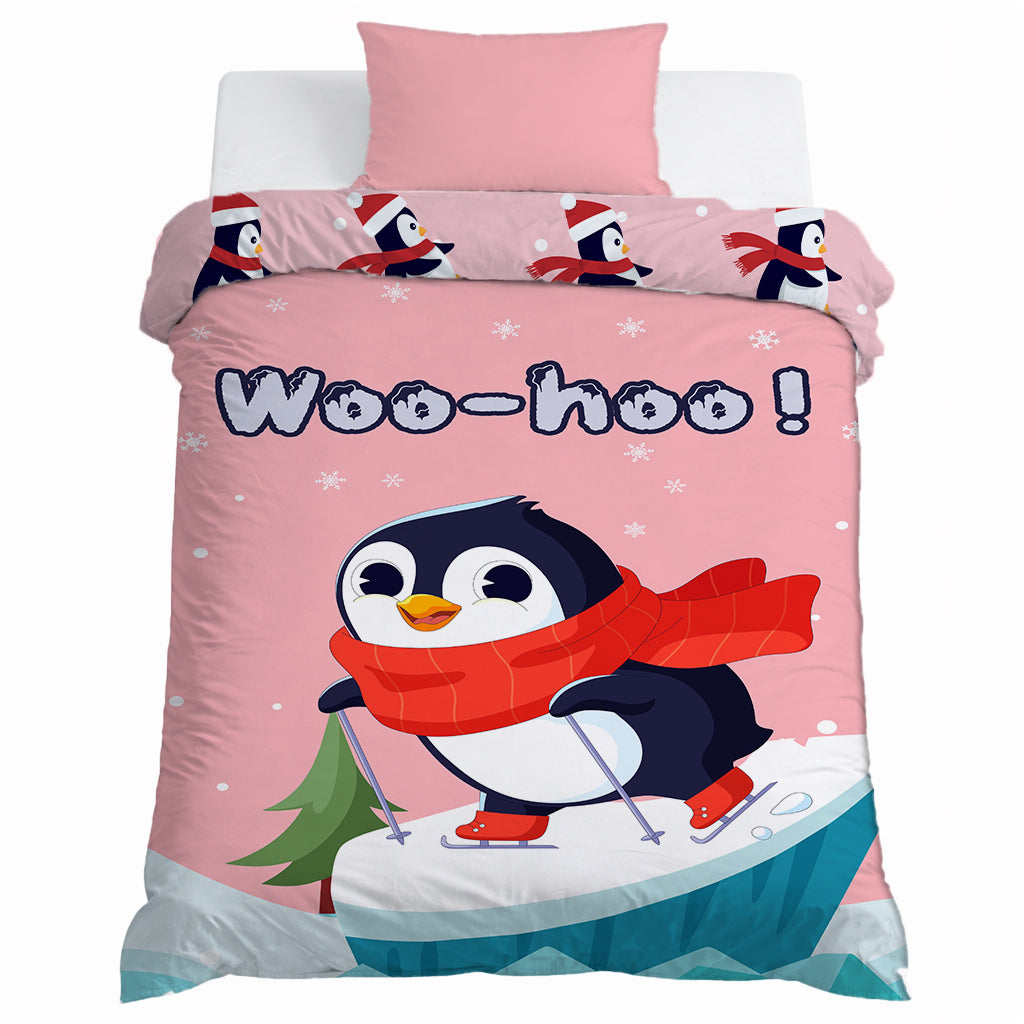 Kids Cartoon Print Reversible Dohar Soft Cotton Baby Blanket, 2-in-1 Double Sided Design, Lightweight Summer / AC Cotton Blanket for Babies, Toddlers & Kids | Breathable Blanket | 52"x73" Inches